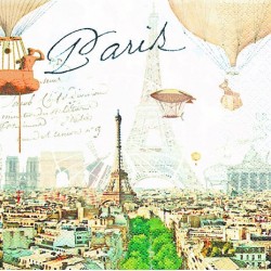 Serwetki Paryż Balony