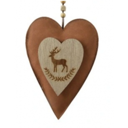 Zawieszka Serce Brązowe...