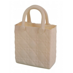 Wazon Szkło Kremowy Torebka...