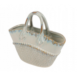 Wazon Ceramika Biało-Złoty...