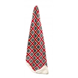 Koc Pled Krata Czerwony...