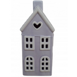 Ozdoba Domek Fioletowy LED...