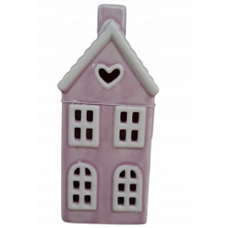 Ozdoba Domek Różowy LED...