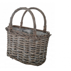Kosz Torebka Szary Wiklina...