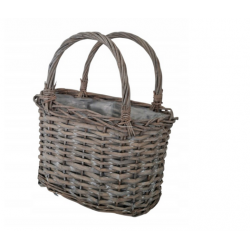 Kosz Torebka Szary Wiklina...