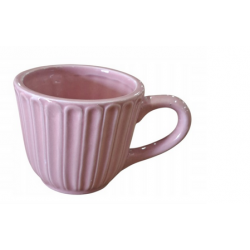 Świecznik Fliżanka Jasny Róż