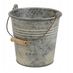 Wiaderko Metalowe Szare...